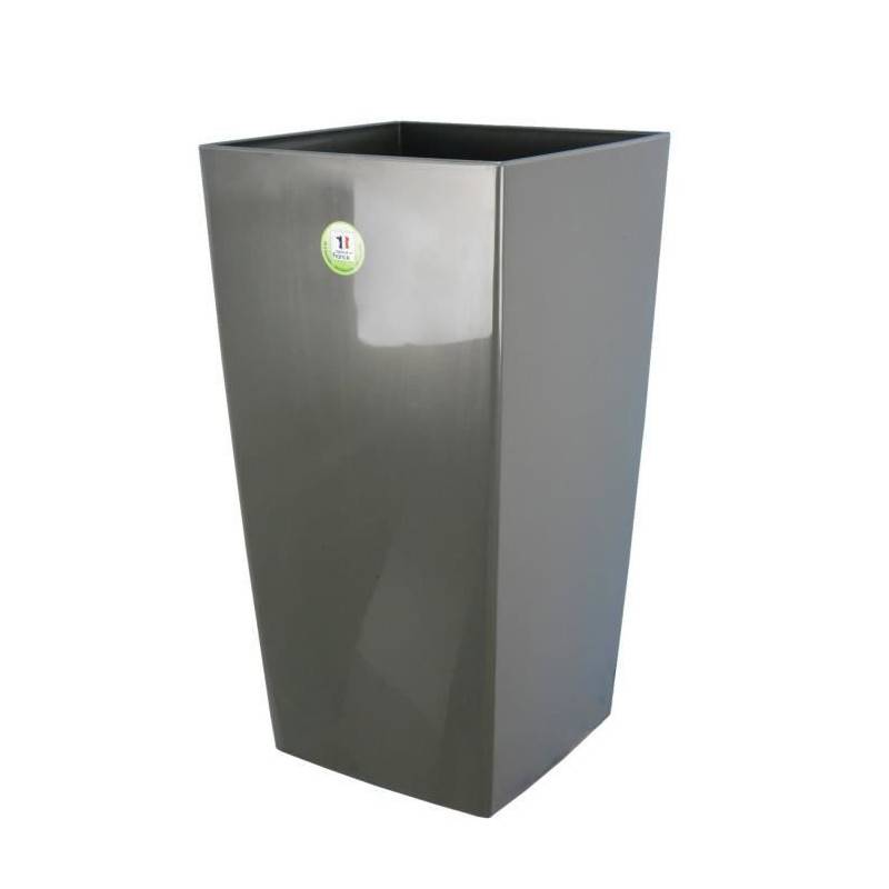 Riviera - Riviera Pot De Fleurs Nuance - Carre - 38 X 38 X H 69 Cm - Gris Paillete - Imagen 1