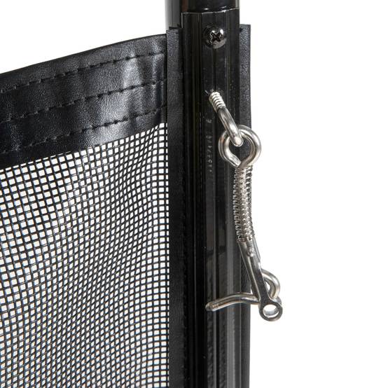 Barrière de sécurité piscine aluminium noir 365 x 2.5 x 126 cm - PANGIVO - Image 10