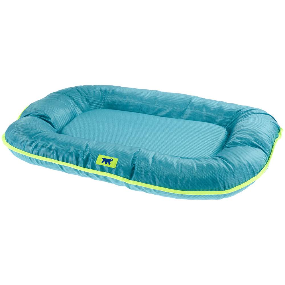 Ferplast - Ferplast Panier Chien Coussin Chien Grande Taille Tissu anti-rayures Lavable à 30°C.Matelas pour chien imperméable 100 x 70 x 12 cm.Bleu - Imagen 1