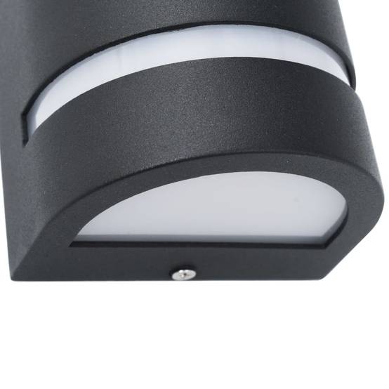 2pcs Appliques murales d'extérieur - Lampes murales d'extérieur 35 W Noir Demi-rond g1 - Image 6