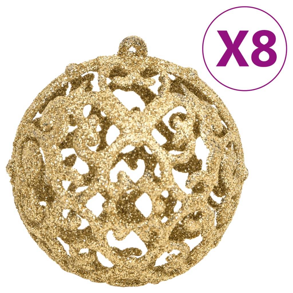 Ensemble de boules de Noël - Ornements de Noël - décorations de Noël 111 pièces doré polystyrène - Image 4