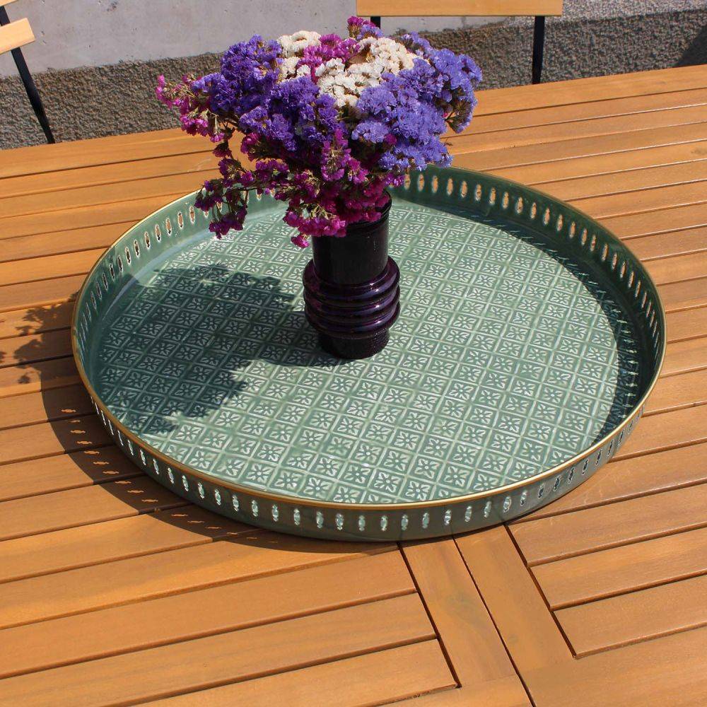 Bazardeluxe - Plateau en métal Jali 60 cm - Imagen 2