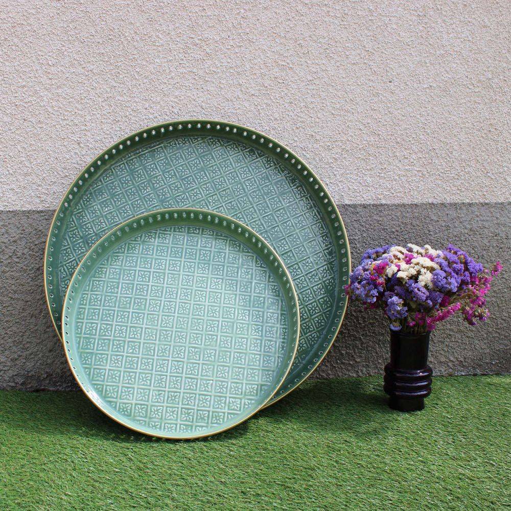 Bazardeluxe - Plateau en métal Jali 60 cm - Imagen 3