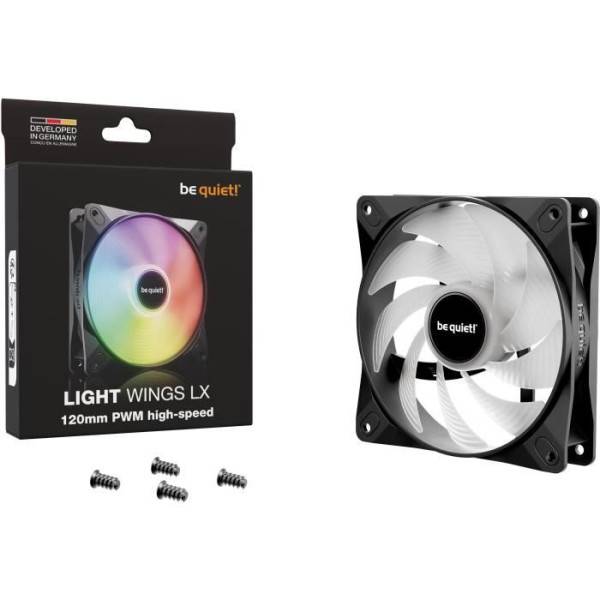BE QUIET! - Light Wings LX - Ventilateur Boîtier - BL123 - 120 mm - PWM high - Speed - Image 5