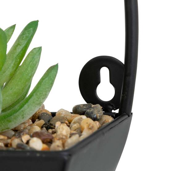 Plante à suspendre avec pot en métal - Noir - Atmosphera - Image 4