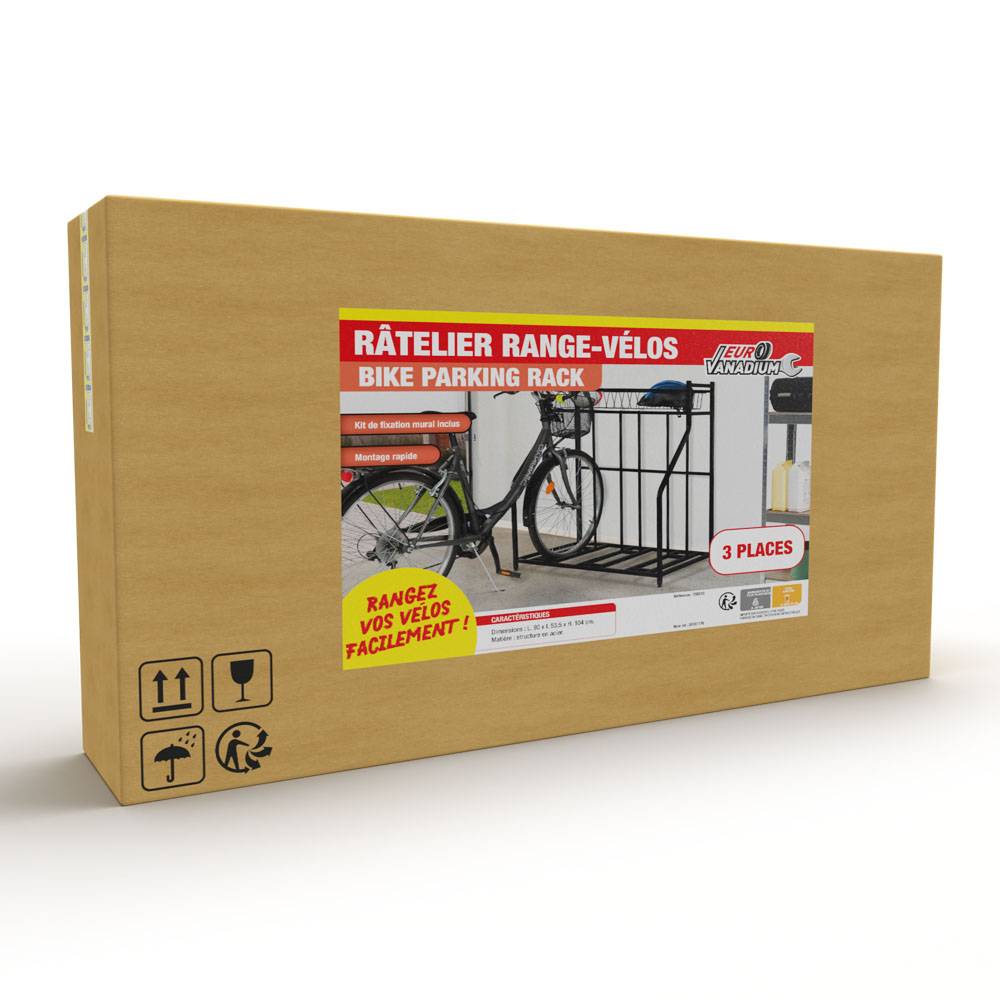 Euro Vanadium - Râtelier à vélo avec panier de rangement - Imagen 7