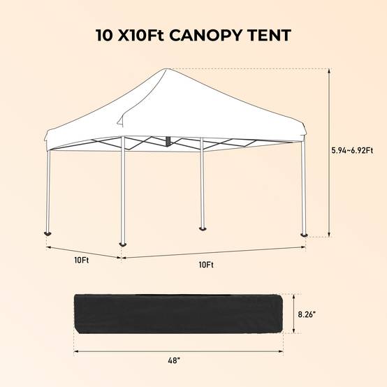 ComfortXL - Tonnelle de réception pliante acier jardin événements imperméable anti-UV 3x3m bordeaux - ComfortXL Outdoor Living - Image 6