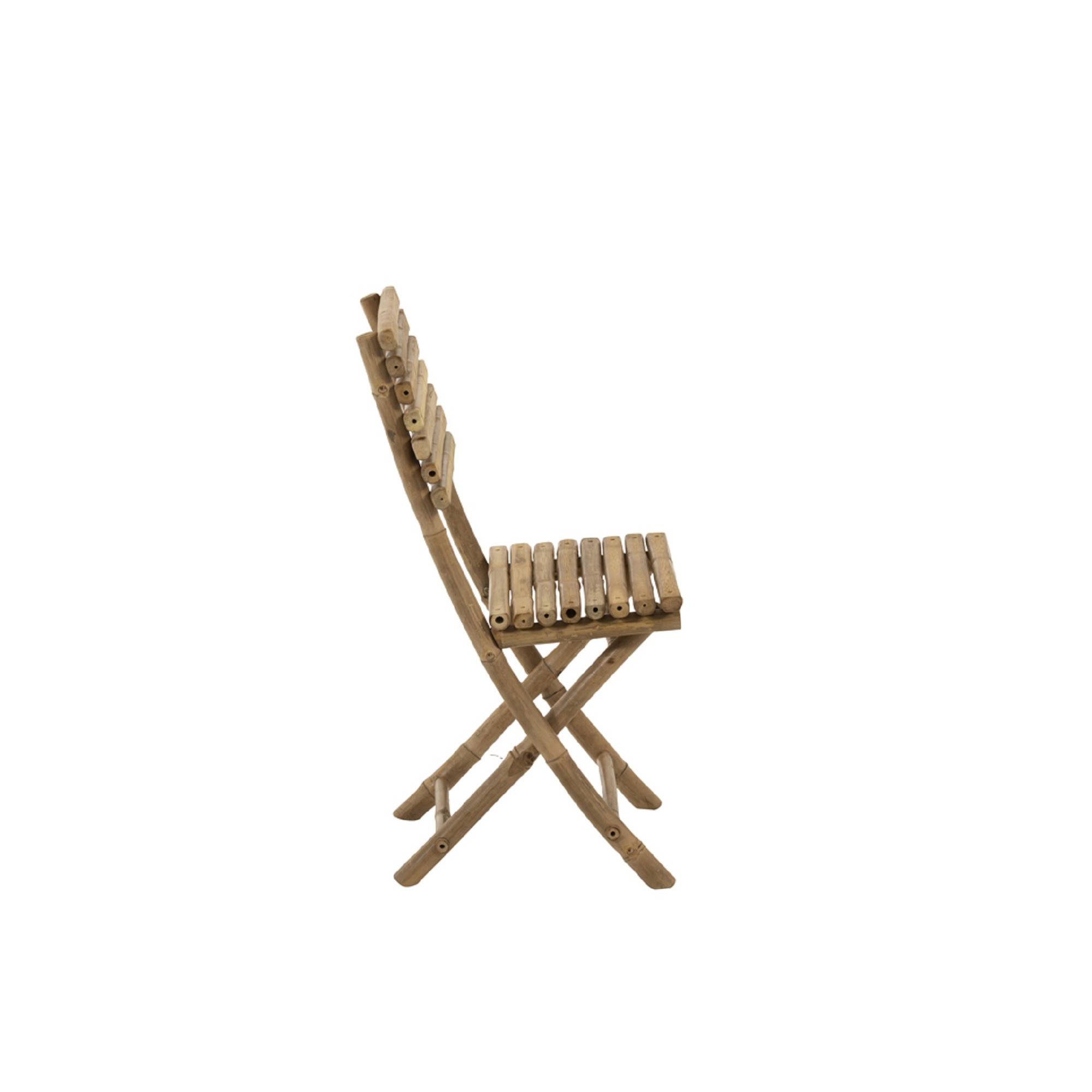 Autre - Chaises de jardin pliables en bambou (lot de 2) - NARA - Imagen 7