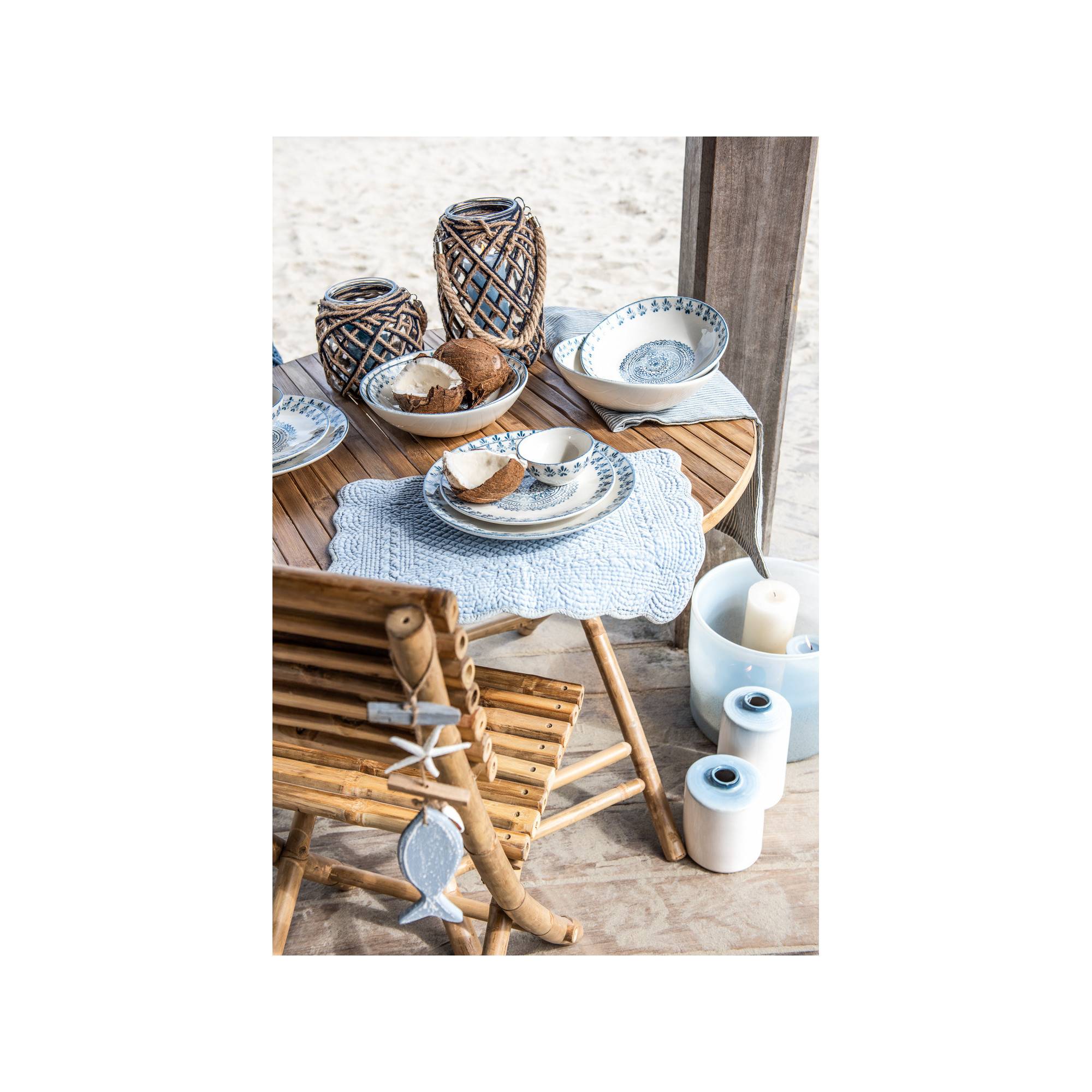 Autre - Chaises de jardin pliables en bambou (lot de 2) - NARA - Imagen 4