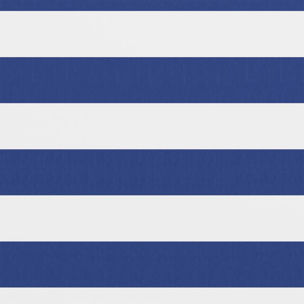 Helloshop26 - Écran de balcon brise pare vue protection confidentialité 75 x 600 cm tissu oxford blanc et bleu - Imagen 2