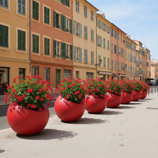 Pot de fleurs dolce vita 300l - plast'up rotomoulage - Image 2