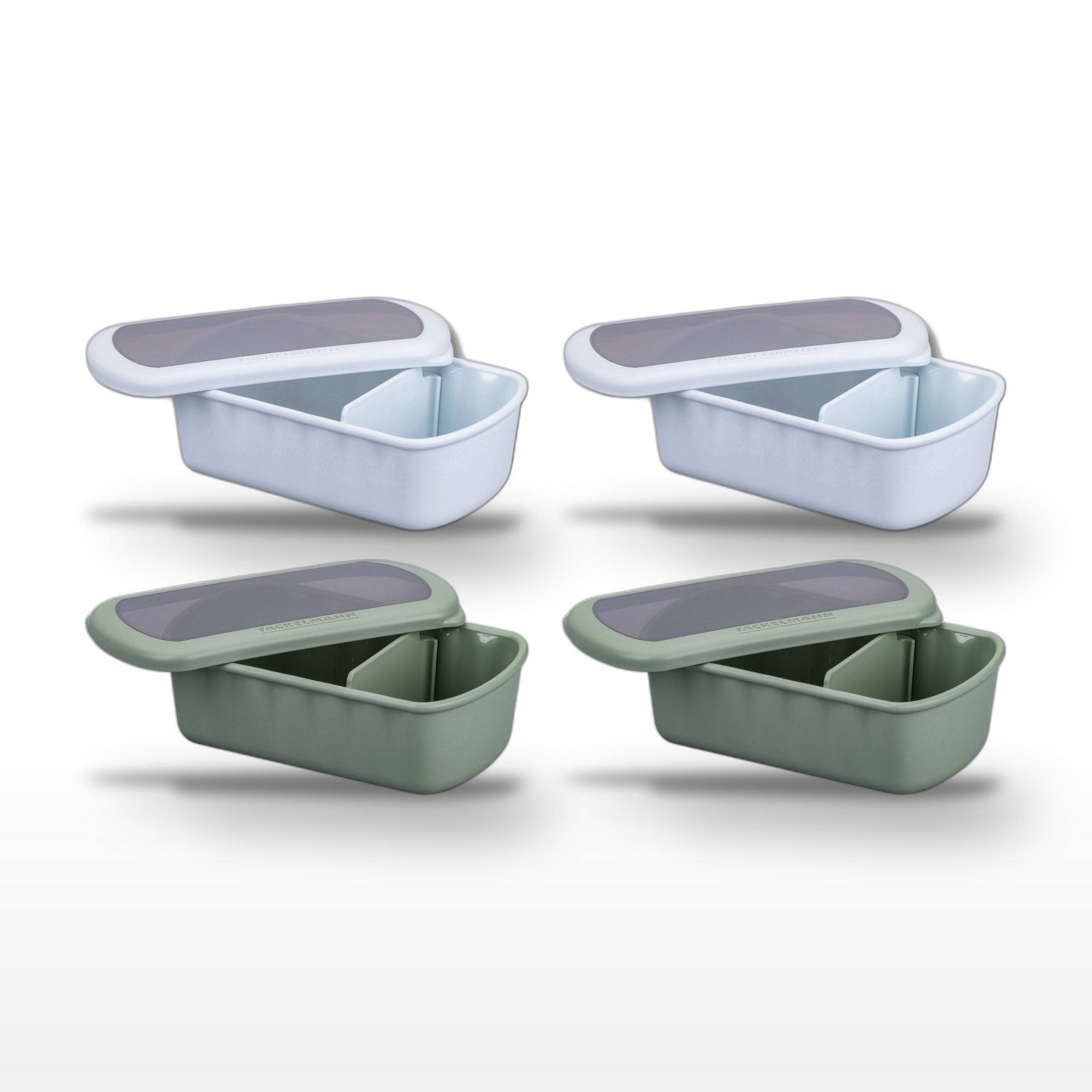 Lot de 4 lunch box 1L avec 4 ustensiles de cuisine Fackelmann Storage - Image 1