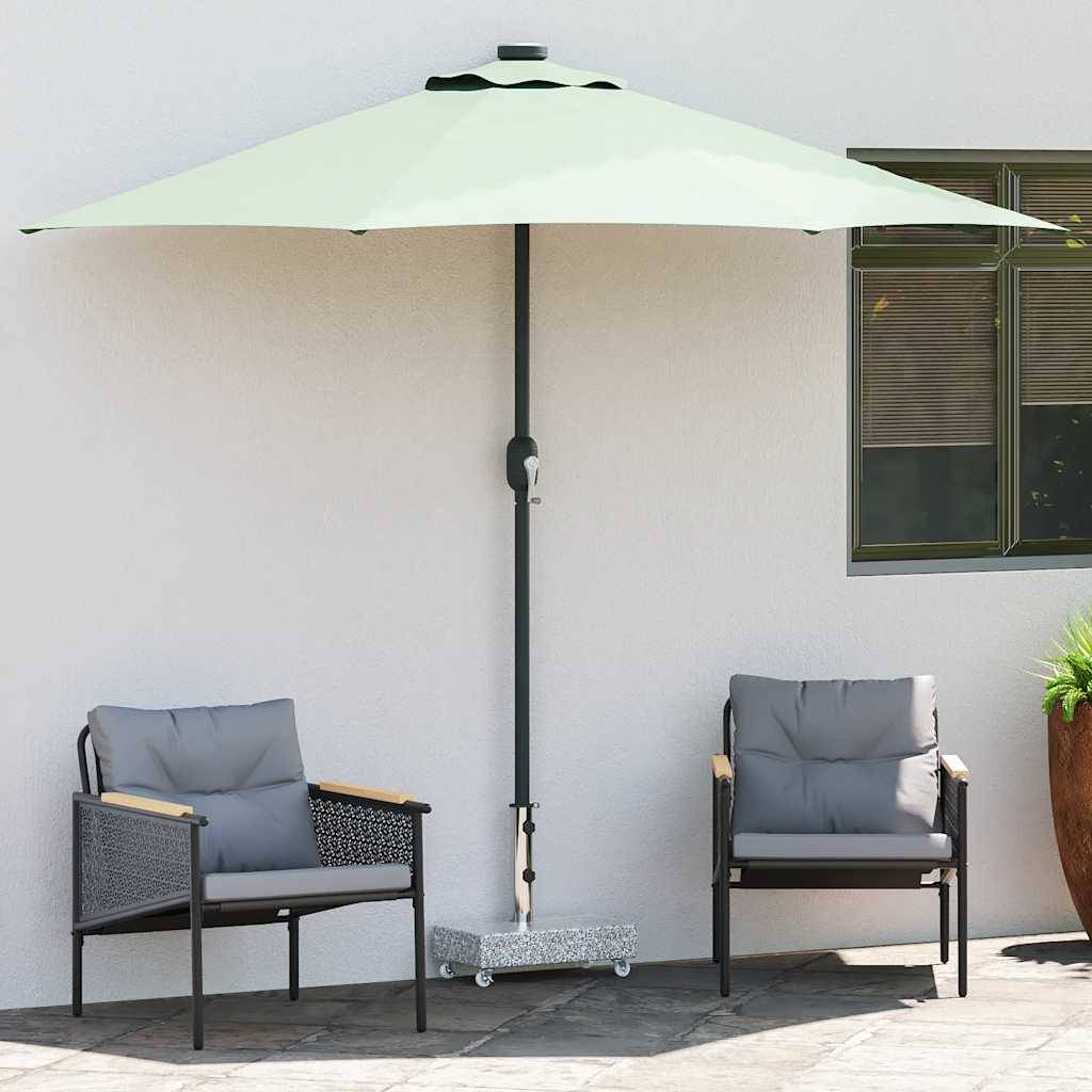 ComfortXL - Socle de Parasol Rectangulaire Granit 25 kg à Roulettes Mobile pour Terrasse Gris Clair – ComfortXL Outdoor Living - Image 3