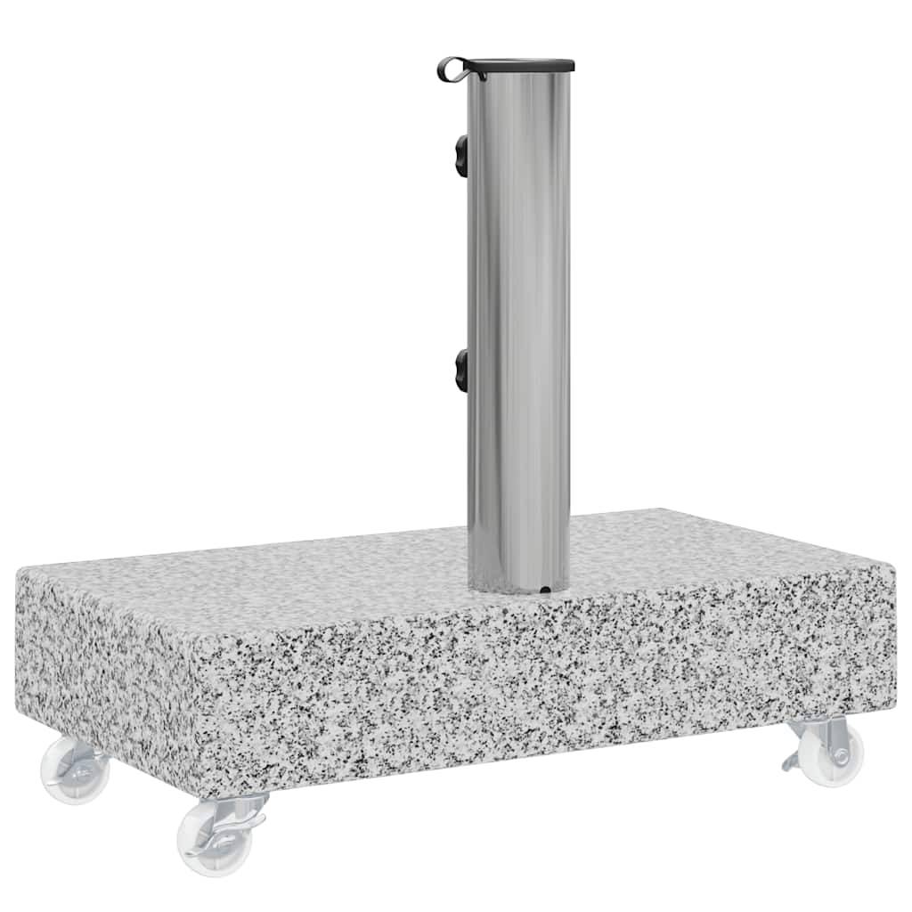 ComfortXL - Socle de Parasol Rectangulaire Granit 25 kg à Roulettes Mobile pour Terrasse Gris Clair – ComfortXL Outdoor Living - Image 8