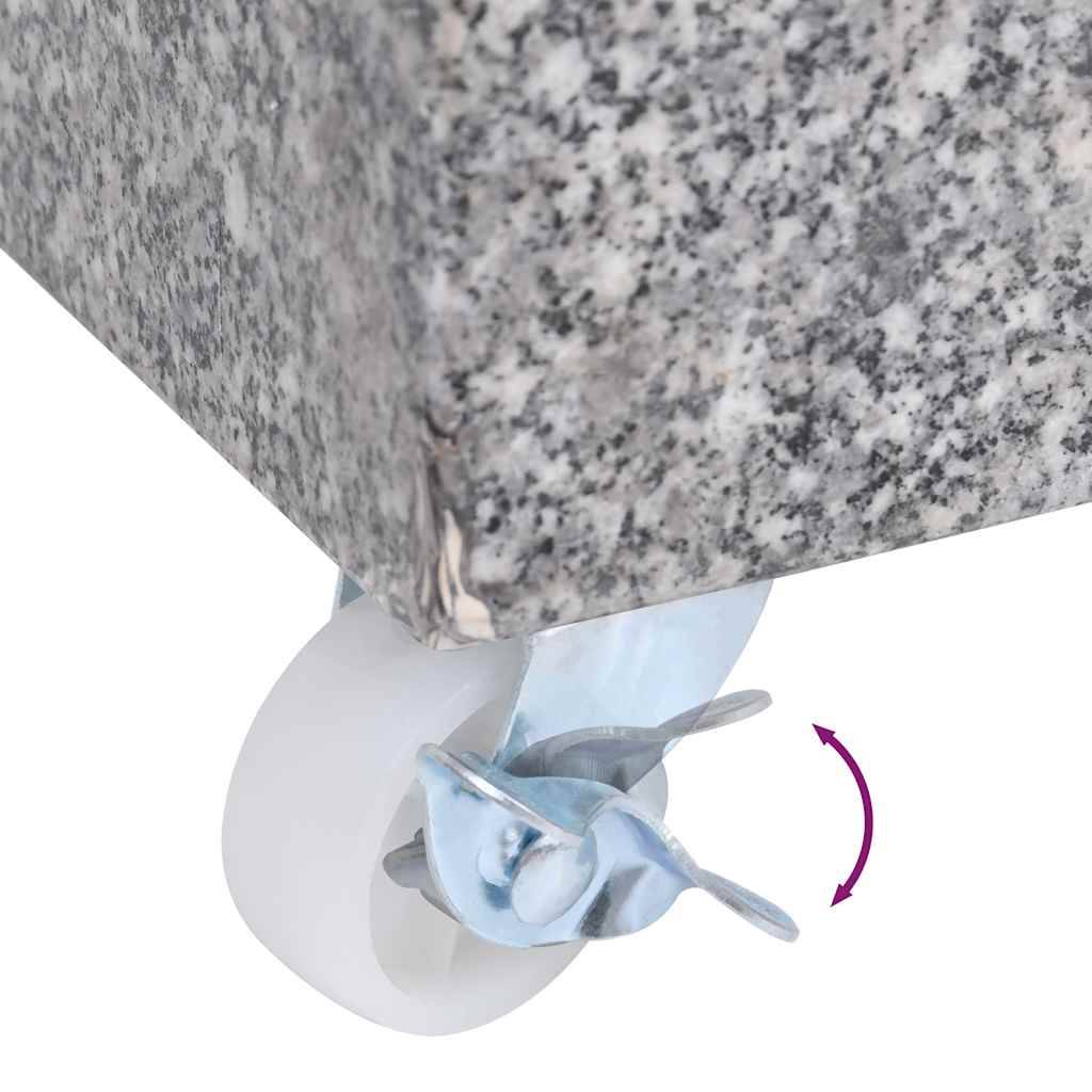 ComfortXL - Socle de Parasol Rectangulaire Granit 25 kg à Roulettes Mobile pour Terrasse Gris Clair – ComfortXL Outdoor Living - Image 10