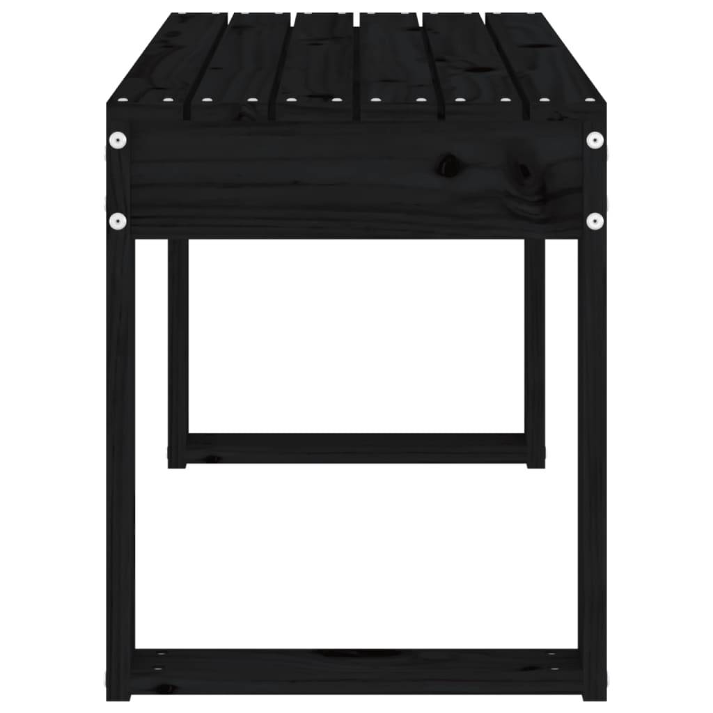 PANGIVO - Banc de jardin bois de pin noir 80 x 38 x 45 cm - PANGIVO - Image 4