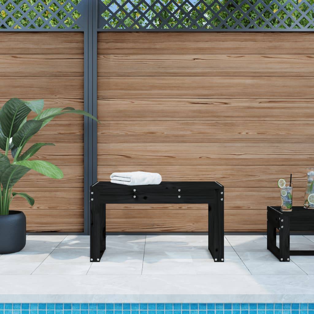 PANGIVO - Banc de jardin bois de pin noir 80 x 38 x 45 cm - PANGIVO - Image 1