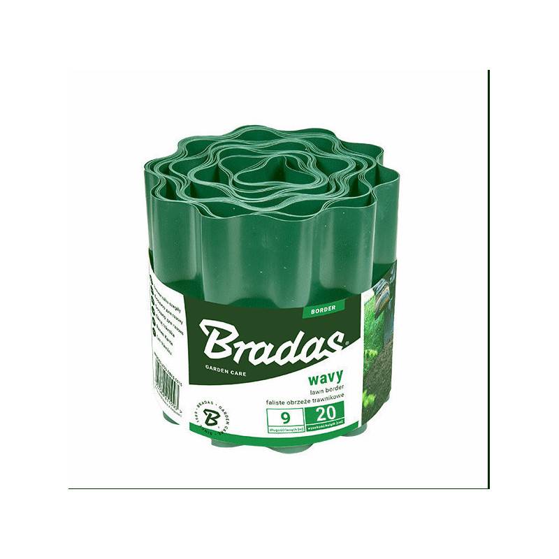 Lem Select - Bordure de jardin verte ONDULEE Longueur 9 mètres Hauteur 200mm