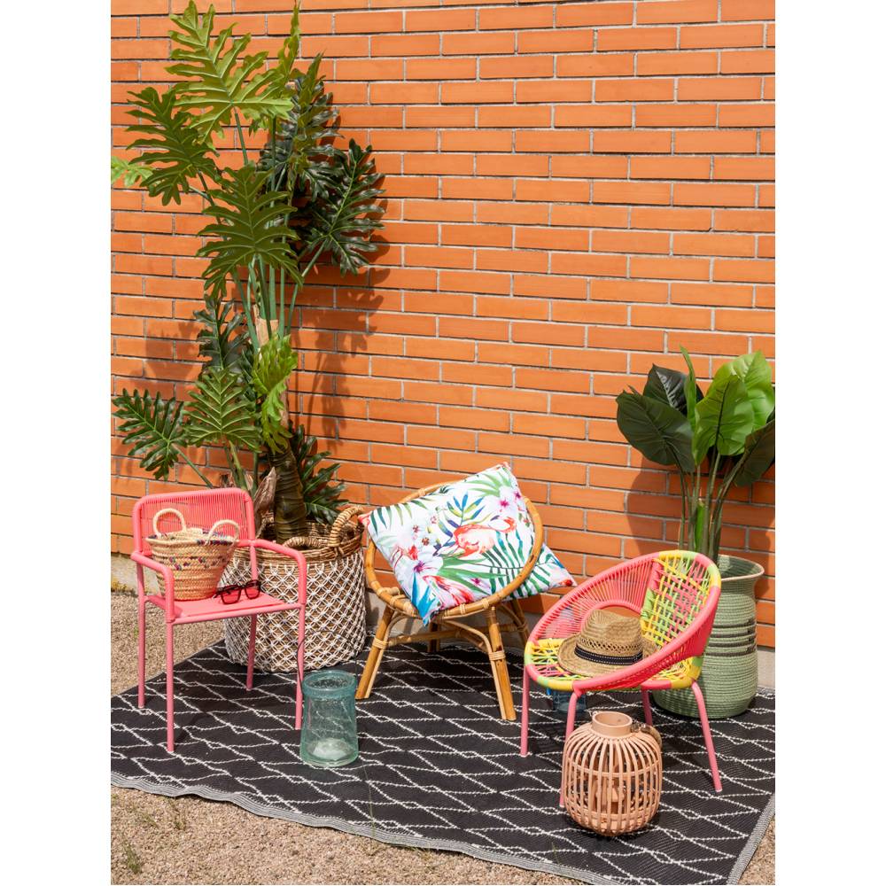 Aubry Gaspard - Coussin déhoussable motif flamant rose - Imagen 2