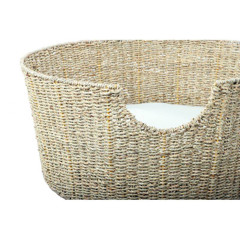 Beau Rivage - Panier rond ATHENA pour chien et chat en jonc de mer coussin écru Beau Rivage - Imagen 5