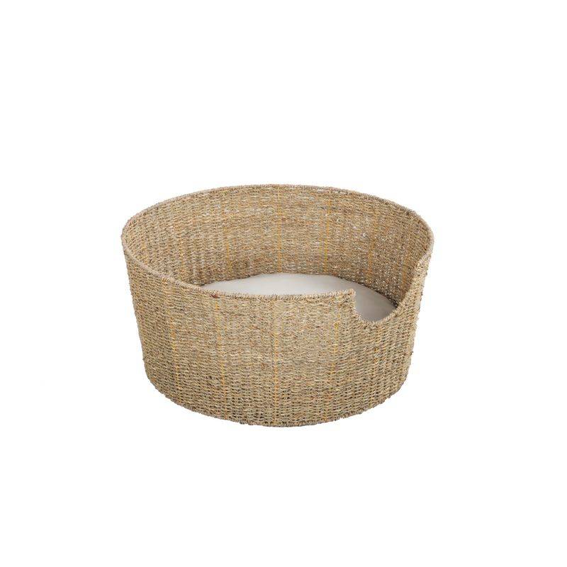 Beau Rivage - Panier rond ATHENA pour chien et chat en jonc de mer coussin écru Beau Rivage - Imagen 3