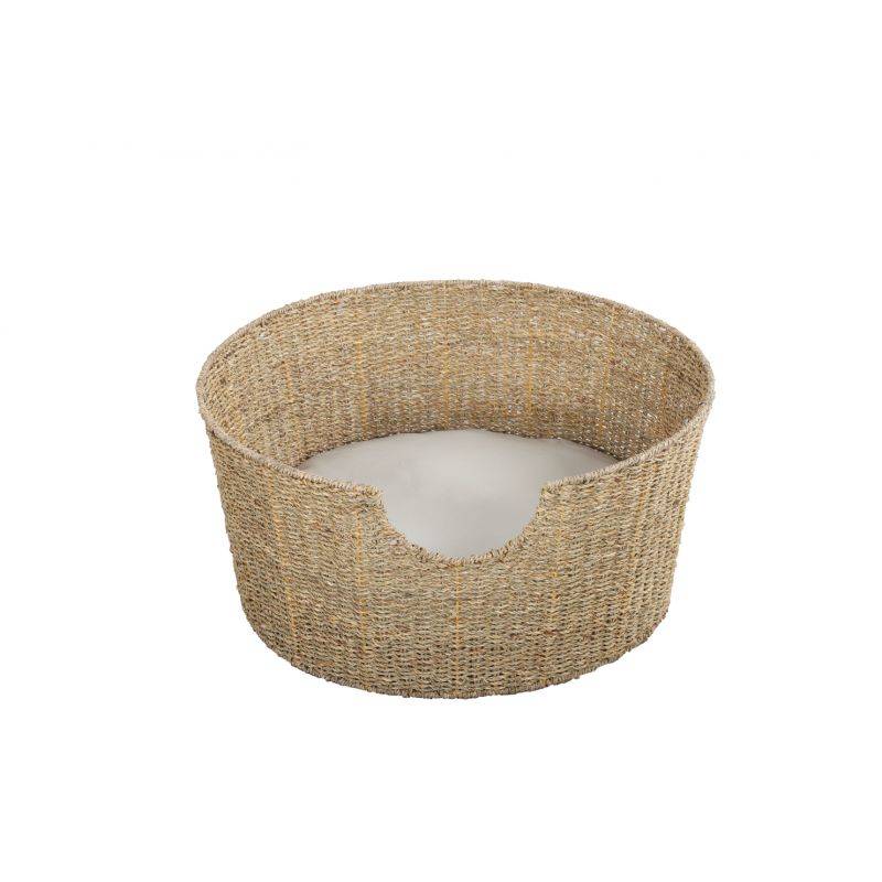 Beau Rivage - Panier rond  ATHENA pour chien et chat en jonc de mer coussin écru Beau Rivage - Imagen 1