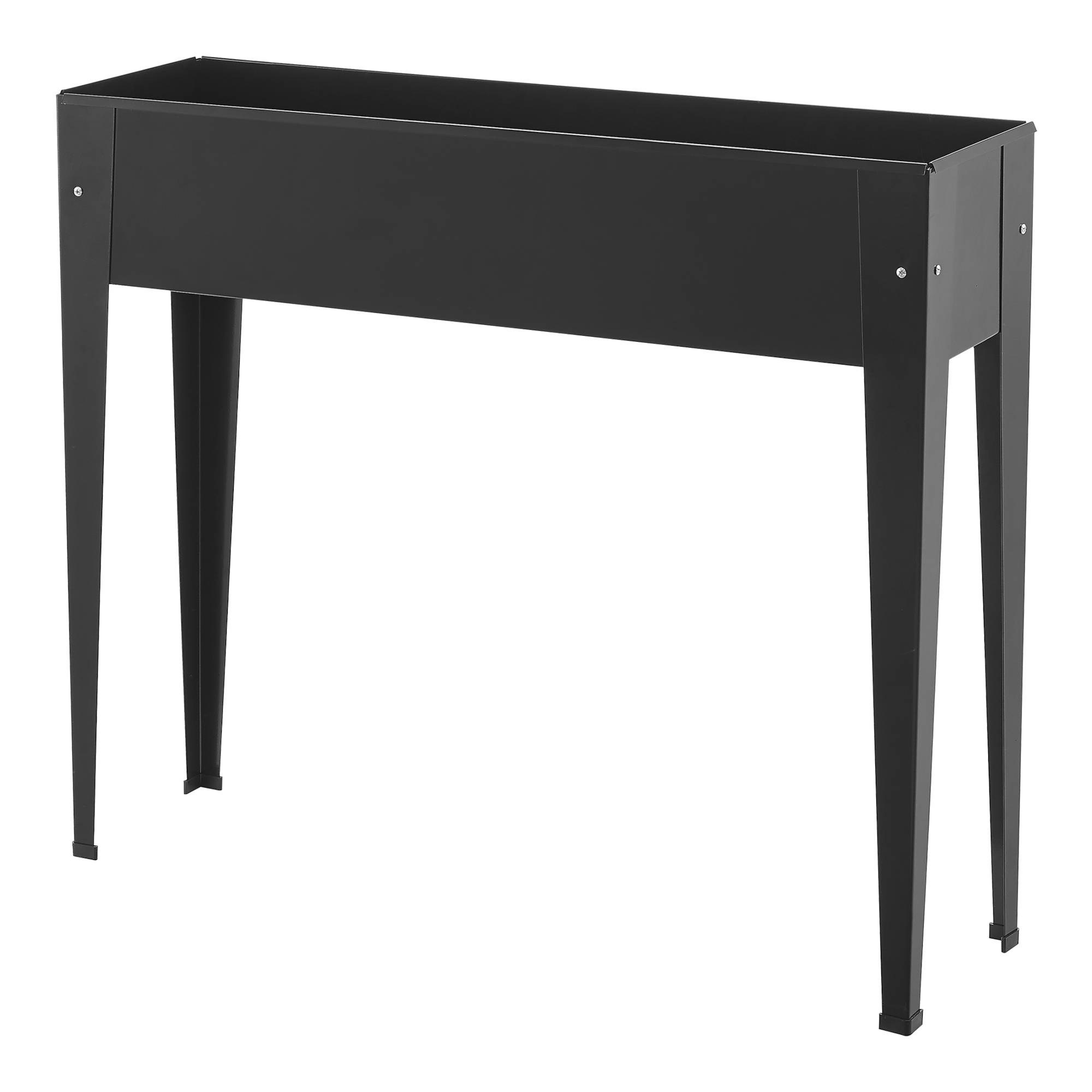Potager surélevé Lelystad à hauteur ergonomique en acier 98 x 25 x 82 cm anthracite [en.casa] - Image 1