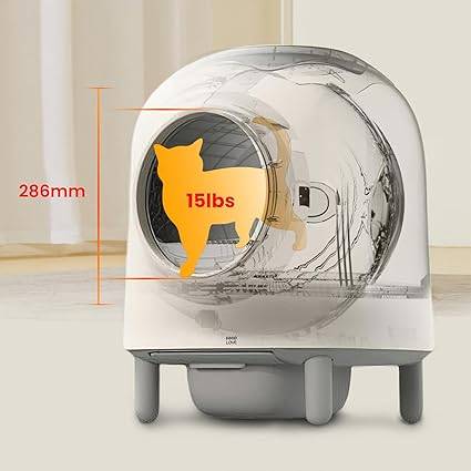 Litière connectée pour chat, sans odeur HHOLOVE – autonettoyante, capteurs radar, sac 56 L, Wi-Fi app – HHOLOVE - Image 7