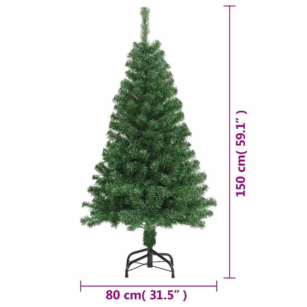 Vidaxl - Arbre de Noël artificiel avec branches épaisses vert 150 cm PVC vidaXL 321034 - Image 3