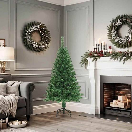 Vidaxl - Arbre de Noël artificiel avec branches épaisses vert 150 cm PVC vidaXL 321034 - Image 2
