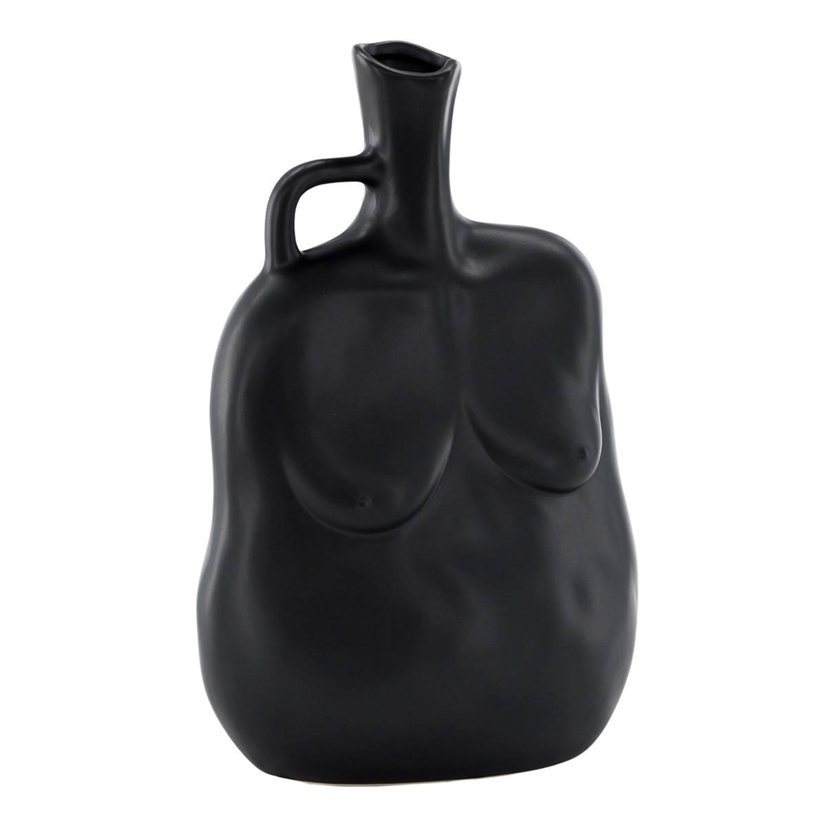Vase Buste en Céramique "Conta" 25cm Noir - Image 1