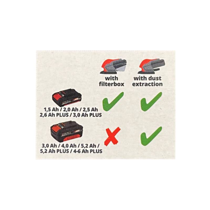 Einhell - Ponceuse multi EINHELL 18V Power X-Change - Sans batterie ni chargeur - TE-OS 18/150 Li - Solo - Image 3