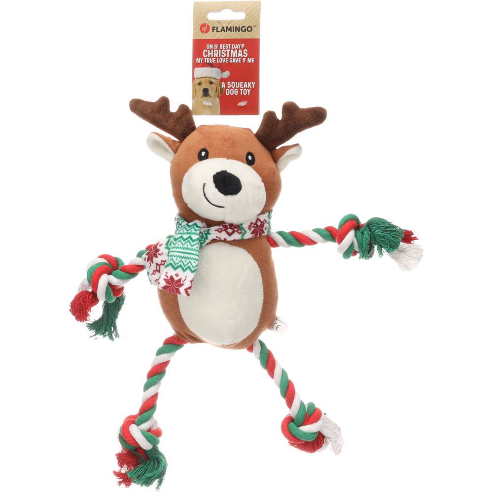 Flamingo - Caribou Vicente Brun 35 cm jeux Noel pour chien - Image 4