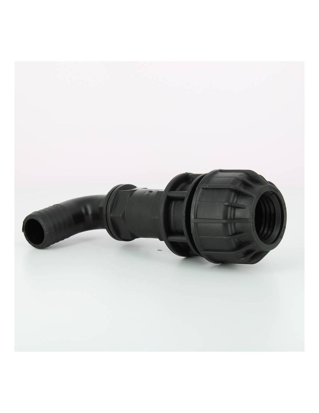 Raccord coudé cannelé 25 mm - kit couplage cuve - Imagen 3