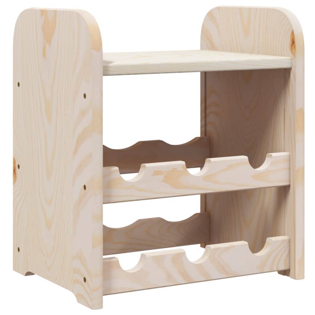 Autre - Casier à vin avec panneau supérieur 33x25x37 cm bois pin massif - Image 2