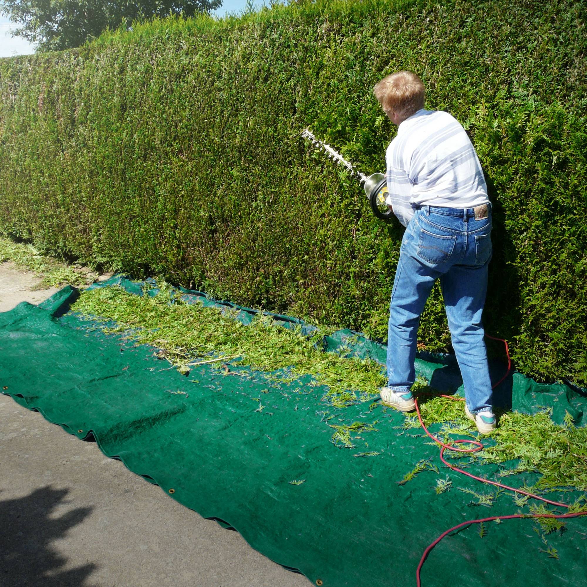 Ecd-Germany - Bâche de Protection Premium avec Œillets + 10 Crochets, 3x2m 6m², 650g/m², Vert, Tissu PVC, Indéchirable, Imperméable - Imagen 7