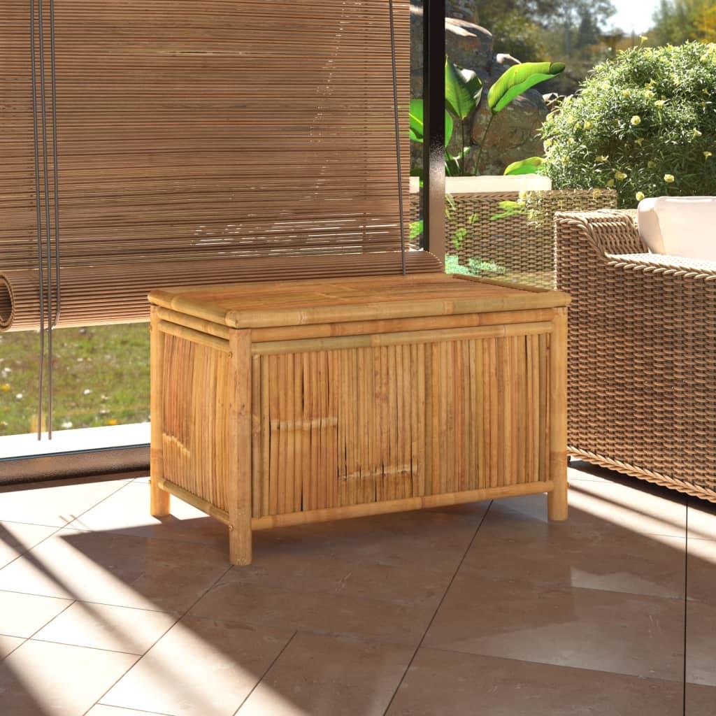 Coffre de rangement bambou naturel 90 x 52 x 55 cm - PANGIVO - Image 1