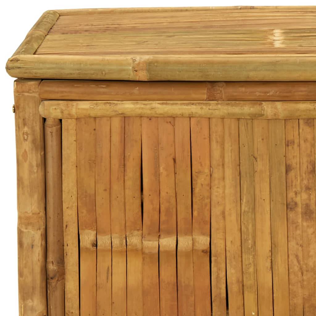 Coffre de rangement bambou naturel 90 x 52 x 55 cm - PANGIVO - Image 7