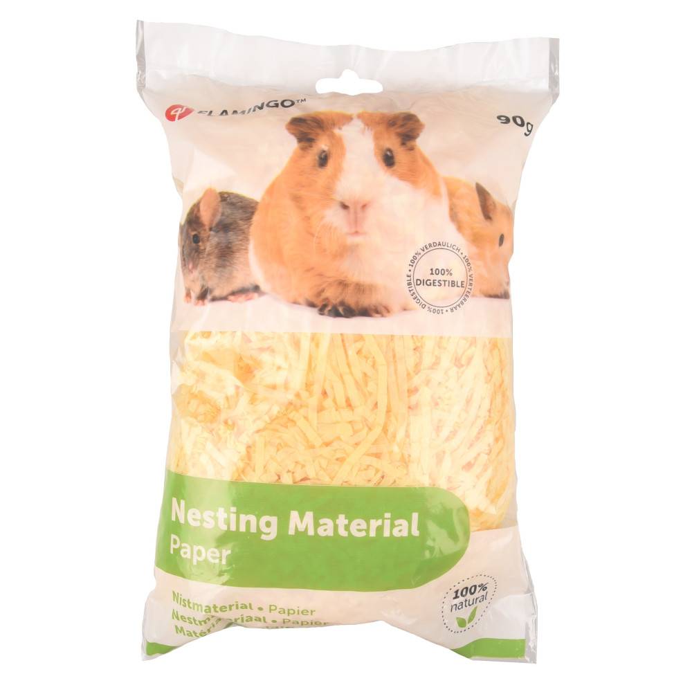 Lit douillet fibre papier sachet de 90 gr couleur aléatoire pour rongeurs - Imagen 1