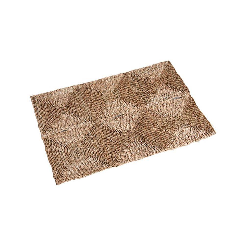 Aubry Gaspard - Tapis rectangulaire en jonc tressé 90 x 60 cm - Imagen 2