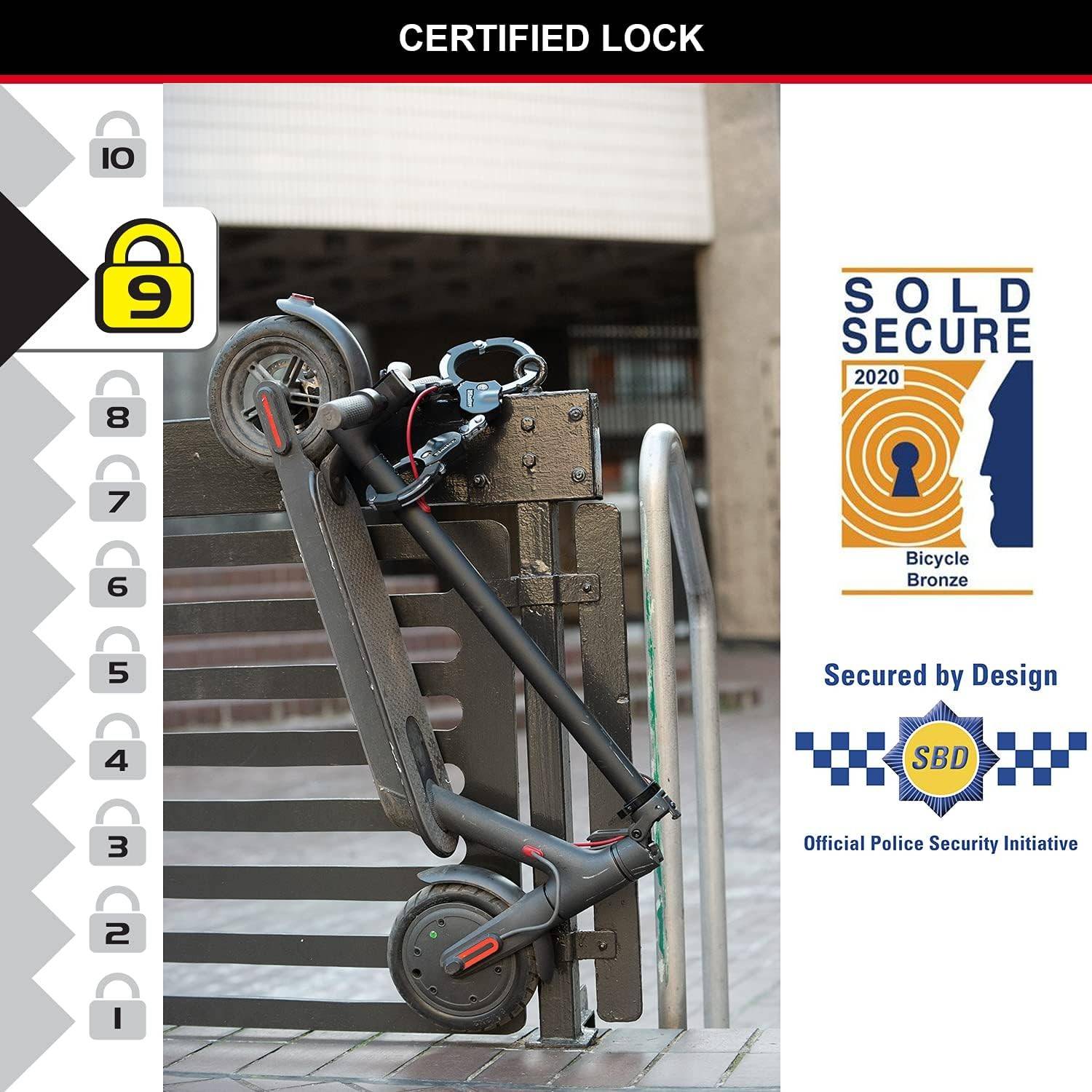Master Lock - Antivol menottes en acier trempé 36 cm | 8200EURDPRO - Master Lock - Image 4