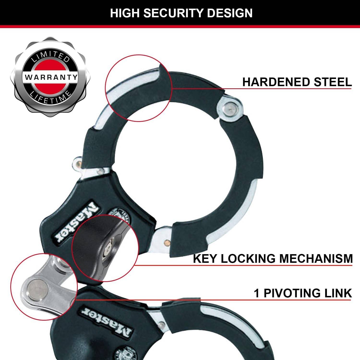 Master Lock - Antivol menottes en acier trempé 36 cm | 8200EURDPRO - Master Lock - Image 5
