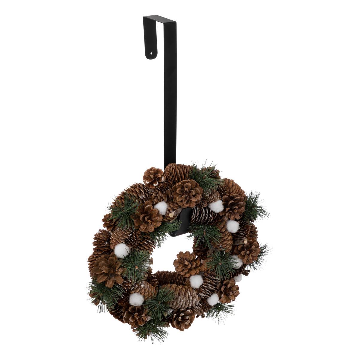 Accroche Couronne en métal noir H 37.5 cm - Image 2
