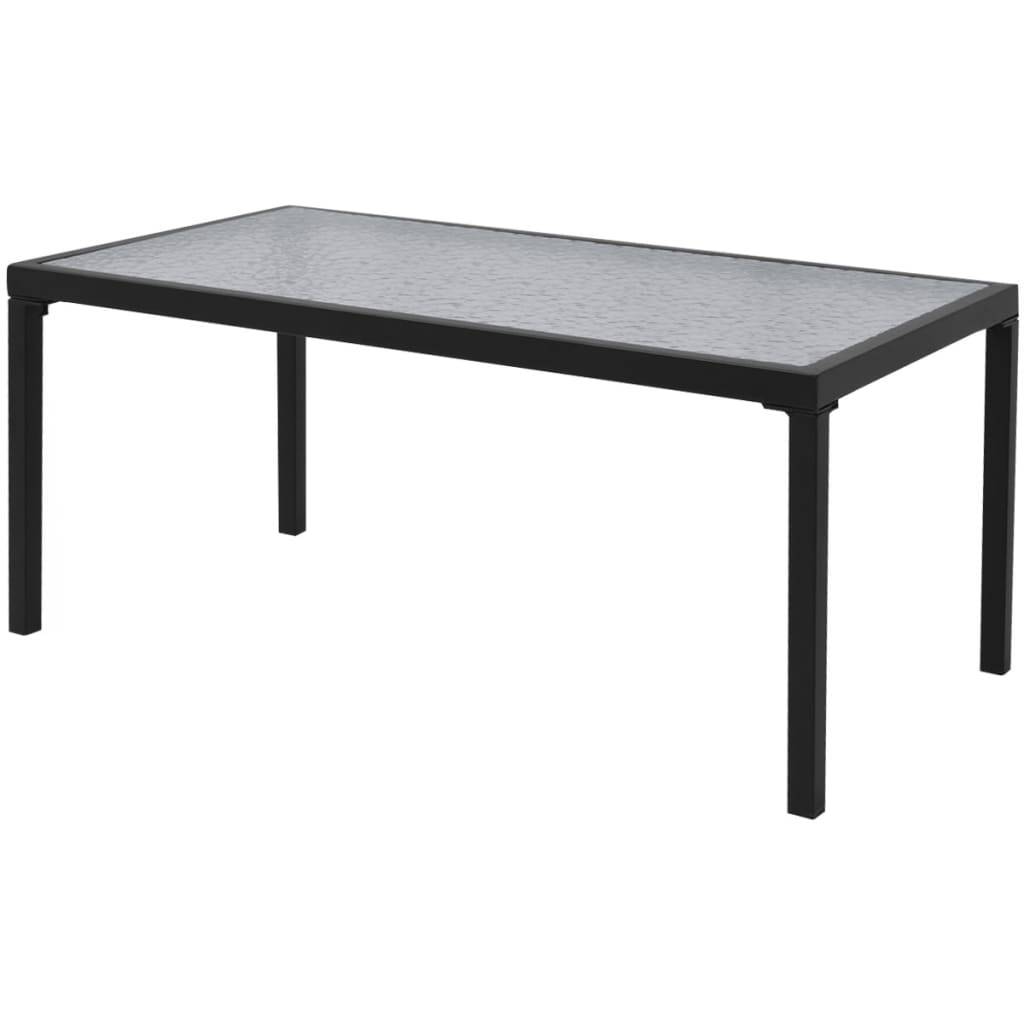 Vidaxl - Salon de jardin 4 pcs Textilène Noir vidaXL 42162 - Imagen 4