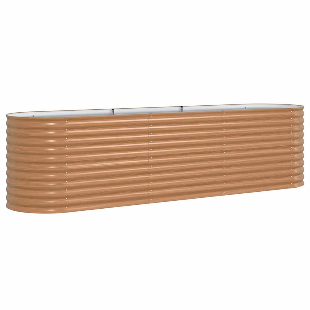ComfortXL - Bac Potager Rectangulaire sur Pieds 320cm en Acier Marron, Jardinière Haute de Jardin – ComfortXL Outdoor Living - Image 2