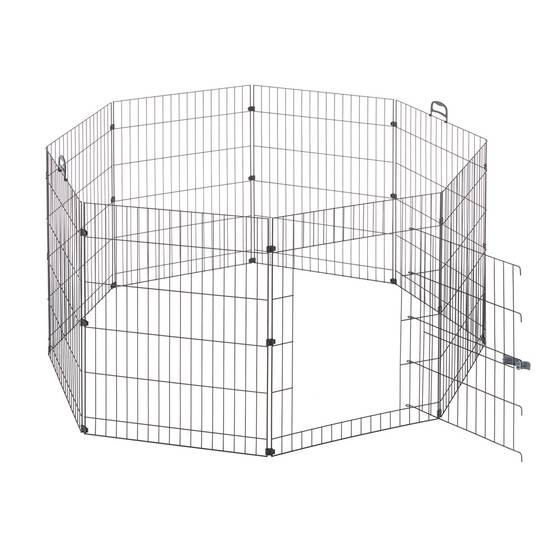 Ferplast - Ferplast Enclos Lapin FREERUN MEDIUM, Lapins, Cochon d'Inde, Cloture, Enclos pour Lapins, Animaux Domestiques, Diamètre 140 x 76,5 cm, avec Poignées - Imagen 1