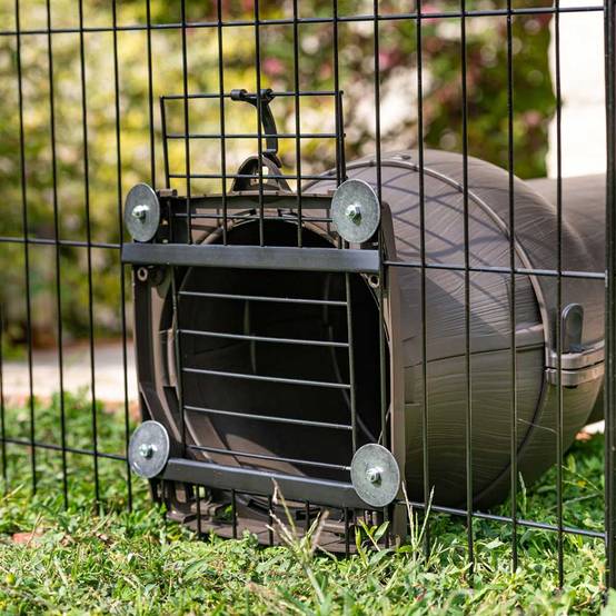 Ferplast - Ferplast Enclos Lapin FREERUN MEDIUM, Lapins, Cochon d'Inde, Cloture, Enclos pour Lapins, Animaux Domestiques, Diamètre 140 x 76,5 cm, avec Poignées - Imagen 7