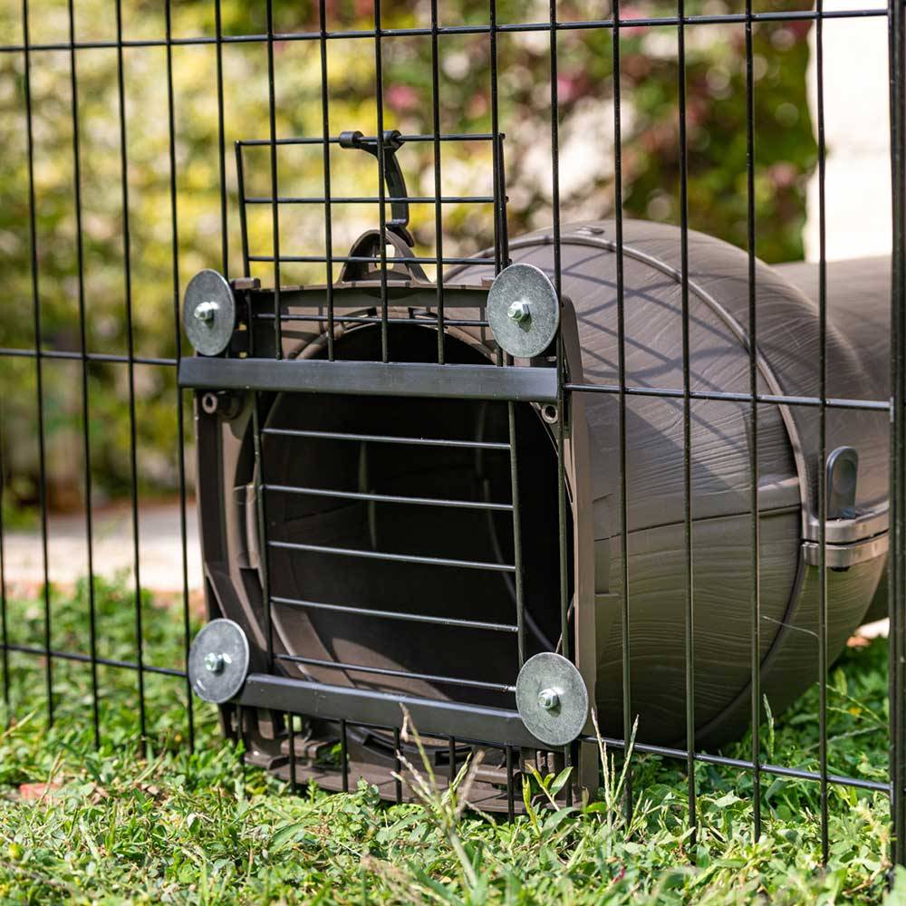 Ferplast - Ferplast Enclos Lapin FREERUN MEDIUM, Lapins, Cochon d'Inde, Cloture, Enclos pour Lapins, Animaux Domestiques, Diamètre 140 x 76,5 cm, avec Poignées - Imagen 7