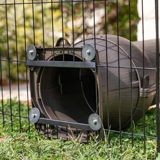 Ferplast - Ferplast Enclos Lapin FREERUN MEDIUM, Lapins, Cochon d'Inde, Cloture, Enclos pour Lapins, Animaux Domestiques, Diamètre 140 x 76,5 cm, avec Poignées - Imagen 8