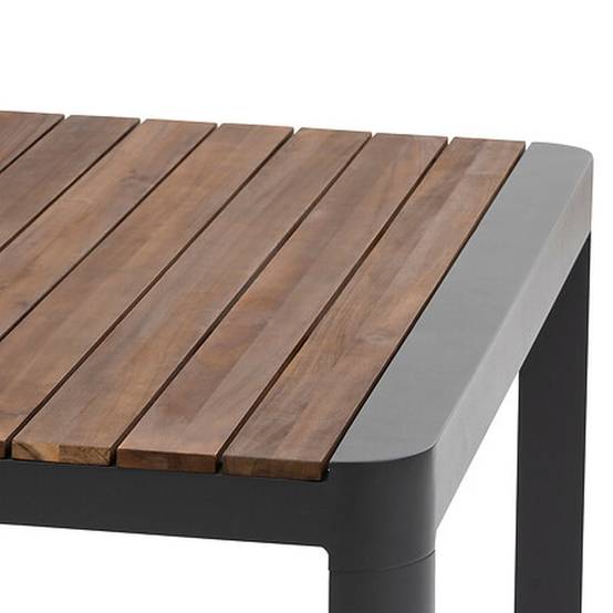Hesperide - Table de jardin rectangulaire "Paradize" noyer & graphite 10 places en aluminium Hespéride - Image 4